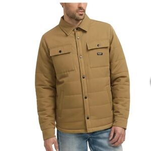 Hurly Men's Brown Shirt Jacket